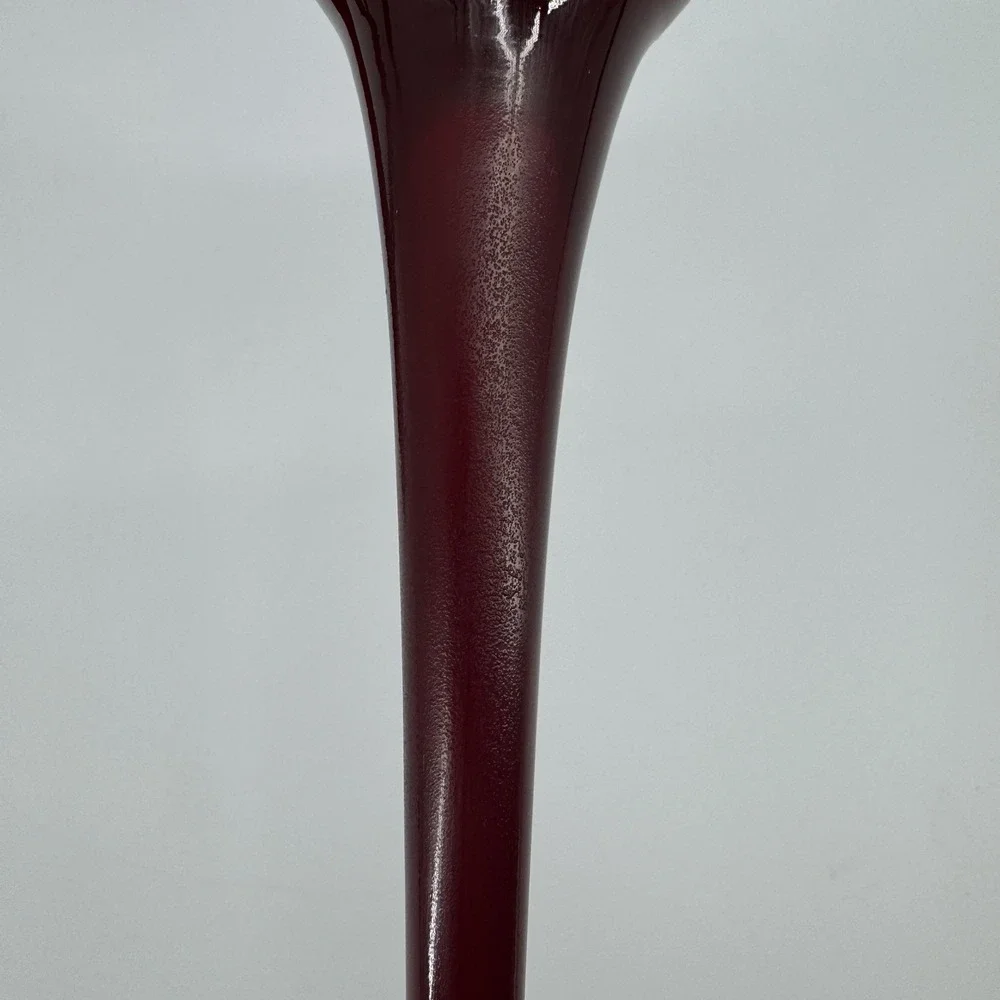 Vintage Ikea Blomster Candlestick Holders Ruby Red Glass 3 Taper Candle 90's